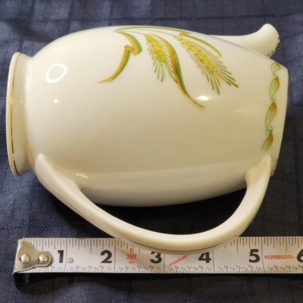 Vintage Ohata China Made In Occupied‎ Japan Wheat Stems Teapot With Lid